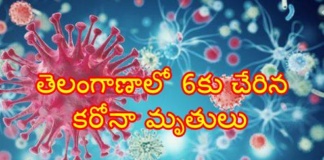 తెలంగాణాలో 6కు చేరిన కరోనా మృతులు