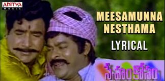 Meesamunna Nesthama Song Lyrics