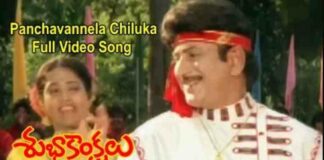 Panchavannela Chiluka Nanu Song Lyrics