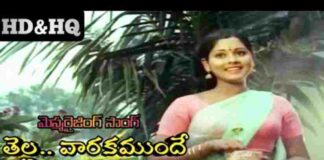 Tellavaraka Munde Palle Lechindi Song Lyrics