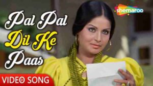 Pal Pal Dil Ke Paas Lyrics