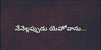 Nenellappudu Yehovanu Song Lyrics