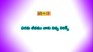 పరమ జీవము నాకు నివ్వ Lyrics