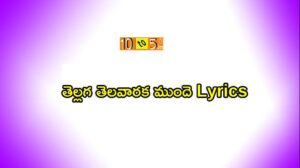 Tellaga Telavaraka Munde Song Lyrics