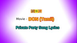 Private Party Don Song Lyrics