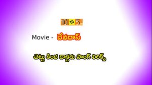 Chettu Kinda Doctor Lyrics